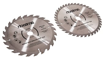 picture of Amtech 2 Piece 185mm Tungsten Carbide Circular Saw Blade Set - [DK-V5000]
