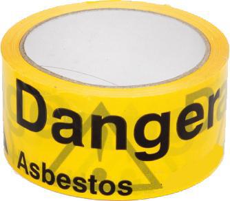 picture of Self Adhesive - 50mm x 66m - Asbestos Tape - Danger Asbestos - [SH-L70081]