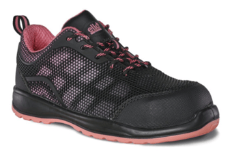 Picture of SB SRA - Ella IRIS Black/Pink Unique Mesh Scratch Tear Resistant Ladies Shoe - Pair - TW-IRIS-PINK - (DISC-W)