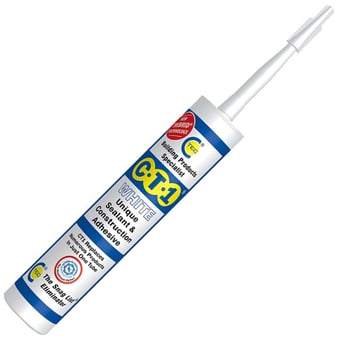 picture of C-Tec CT1 White Unique Sealant & Construction Adhesive - 290ml - [CTE-535206]