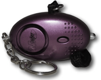 Picture of Metallic Mini Minder Key-ring Torch Alarm Purple 140 dBs - [JNE-METAL001PURPLE]