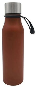picture of Insulated Vacuum Flask Bottle - With Strap Handle - Brown - 500ml - [PD-17258C-BROWN]