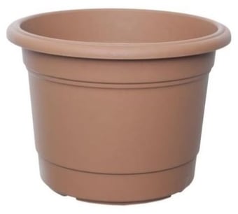 picture of Whitefurze 40cm Round Milano Planter - Terracotta - [WHF-G01R403]
