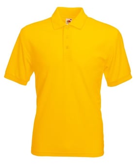picture of Fruit of The Loom Men's Polycotton Poloshirt - Sunflower - BT-63402-SNF
