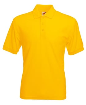 Picture of Fruit of The Loom Men's Polycotton Poloshirt - Sunflower - BT-63402-SNF