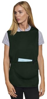 picture of Absolute Apparel Bottle Green Ladies Pocket Tabard - AP-AA708BOT - (DISC-R)
