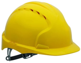 Picture of JSP - The New EVO 3 Vented - Yellow Hard Hat - Standard Peak & Slip Ratchet Harness - [JS-AJF160-000-200] - (HY)