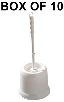 picture of Toilet Brush Set Plastic - Box of 10 - [MCS-TBSP]