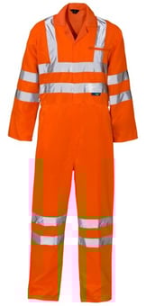 picture of Supertouch Hi Vis Polycotton Orange Coverall Trousers - ST-38481