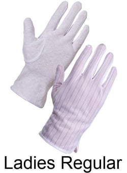 picture of Supertouch Ladies Nylon Standard Palm Antistatic Gloves - Pair - [ST-23502] - (DISC-W)