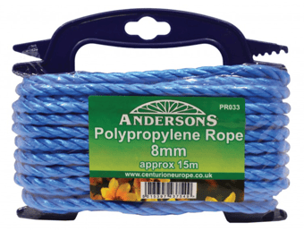 picture of 8mm x 15m Multi Blue Poly Rope - CTRN-CI-PR033