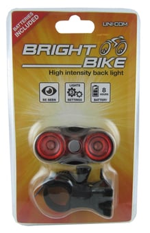 picture of Back Bike Light - Cycling Accessory - Black - [UM-62479] - (DISC-R)