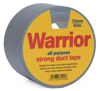 picture of Warrior Easytear Duct Tape - Silver - 72mm x 50m - [ULT-00427250SIWR]