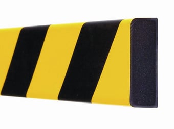 Picture of Moravia 1000mm Yellow/Black Self Adhesive Traffic-line Surface Protection - Rectangle 60/20 mm - [MV-422.19.912]