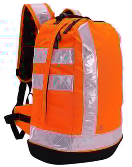 picture of Lode Hi-Vis Orange Rip-Clip Rucksack - Hard Base - 35L - [LDE-OTS-02-HBO]