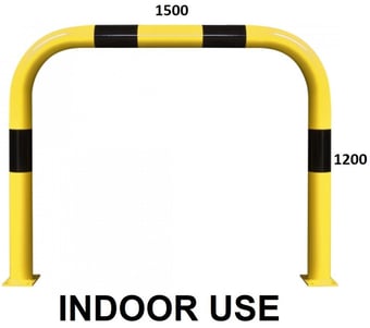 picture of BLACK BULL Protection Guard XL - Indoor Use - (H)1200 x (W)1500mm - Yellow/Black - [MV-195.25.036] - (LP)