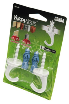 Picture of Cobra VersaHook White Small All-Purpose Hanger 2 Pack - [MX-3514F]