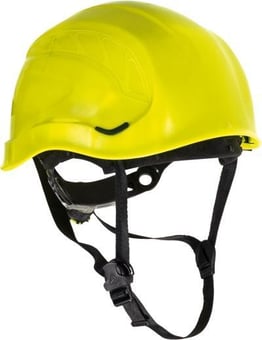 Picture of Delta - Yellow Safety Helmet with ROTOR Wheel Ratchet Adjustment - Granite Peak - Non-Vented - Mountain Style - Working at Height - [LH-GRAPEJAFL]