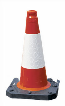 Picture of TRAFFIC-LINE Traffic Cone TC1 - 500mmH - D2 Sleeve - Recycled Base - [MV-350.15.478]