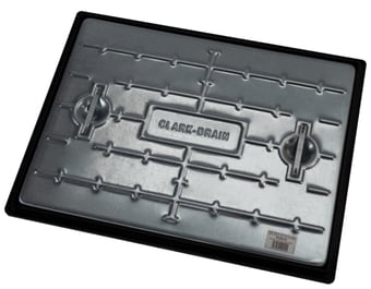 Picture of Solid Cover and Frame  - Fitted with Integral Lifting Handles - Domestic Driveways - 600 (L) x 450 (W) - CD-PC6CG