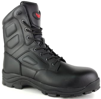 picture of Tuffking Knox S3 SRC Black Zip Boots Ideal For Emergency Service Personnel - GN-7125