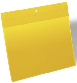picture of Durable - Neodym Magnetic Document Sleeve A4 Landscape - Yellow - Pack 10 - [DL-174804]