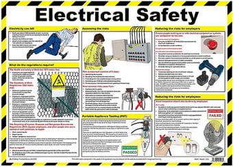 picture of First Aid Electrical Safety Poster - [SA-A623]