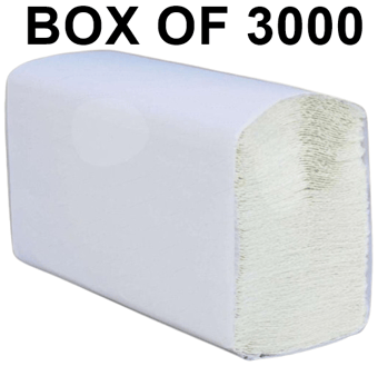 picture of Z Fold 2 Ply Hand Towels - Box of 3000 - [MCS-ZFHT]