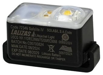 picture of Lalizas Lifejacket LED Flashing Light "Safelite IV" ON-OFF Water Activated - [LZ-72349] - (LP)