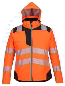 Picture of Portwest - PW3 Women's Winter Jacket - Orange/Black - PW-PW382OBR