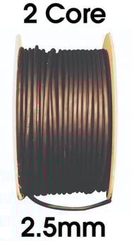 picture of HO7RNF 2 Core 2.5mm X 100 Metres Black Rubber Cable - [HC-H072.52C]