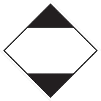picture of UN Hazard Warning Diamond Label Self Adhesive Placard - LIMITED QUANTITY - [HZ-HZ1010]     