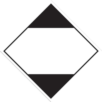 Picture of UN Hazard Warning Diamond Label Self Adhesive Placard - LIMITED QUANTITY - [HZ-HZ1010]     