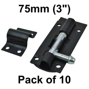 picture of EXB Tower Bolt - 75mm - 3" - Pack of 10 - [CI-DB01L] - (NICE)