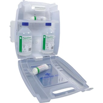 picture of Evolution Plus 2x500ml Eye Wash Kit Without Mirror - With Quick Release Wall Fixing Bracket - [SA-E459T]