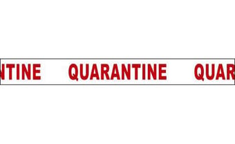 picture of Spectrum 75mm x 250m ‘Quarantine’ Non Adh Barrier Tape - SCXO-CI-14701 - (DISC-X)