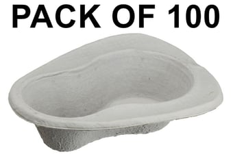 picture of Vernacare Traditional Bedpan - 2000ml - Pack of 100 - [BM-101AA100B]