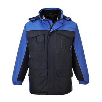 picture of Portwest - S562 RS Parka Jacket - Navy/Royal - PW-S562NRR