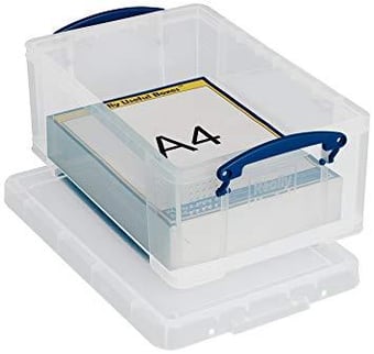 picture of Plastic Clear 9 Litre Really Useful Box - Including Lid - UB-09RUB