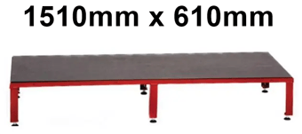 picture of Slingsby Adjustable Modular Work Platform with Anti-slip Tread - Red - 1510mm x 610mm - [SLB-435003] - (LP)
