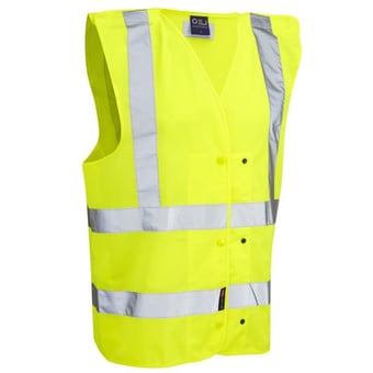 picture of Rackenford - Hi-Vis Yellow Underground Waistcoat - LE-W17-Y - (DISC-X)