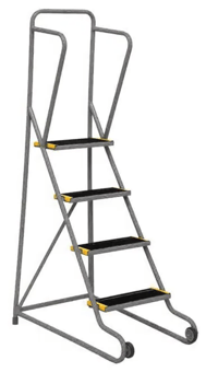 picture of Slingsby Mobile Tilt and Push Steps - 4 Treads - Grey - [SLB-434940] - (LP)