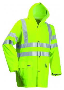 picture of Lyngsoe - Microflex Hi-Viz Rain Jacket - Yellow - EN343 3:1 EN471 3:2 - LS-LR9055-YELLOW