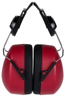 picture of Portwest - PW42 - Clip-On Red Ear Protector - SNR 26 dB - [PW-PW42RER]
