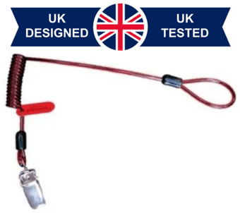 picture of Coil Hard Hat Tether - Non-Conductive - [GPS-H01075]