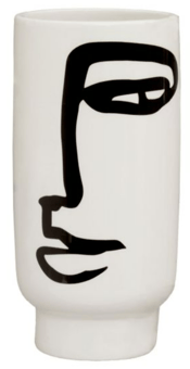 Picture of Fabia Black And White Ceramic Small Vase - [PRMH-BU-X1411X681]