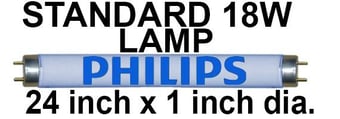 picture of Philips BL368 18 Watts Standard UV Lamp For Fly Killers - [BP-LS18WX-P]