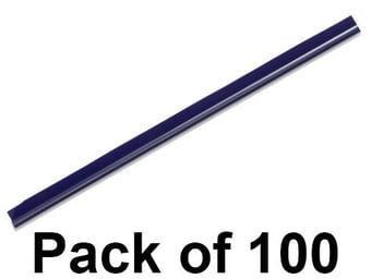 picture of Durable - Spine Binding Bars A4 - Dark Blue - 6mm - Pack of 100 - [DL-290107]