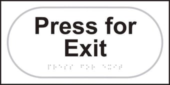 Picture of Press for exit - Taktyle (300 x 150mm) - SCXO-CI-TK3751BKWH