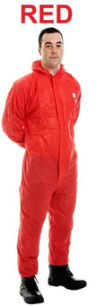 picture of Super Value - SMS - Red - Type 5/6 Category 3 Coverall with Hood - ST-17621
